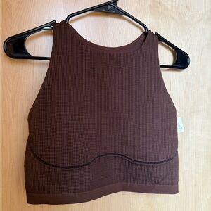 Aerie Brown Sports Bra/Workout Top